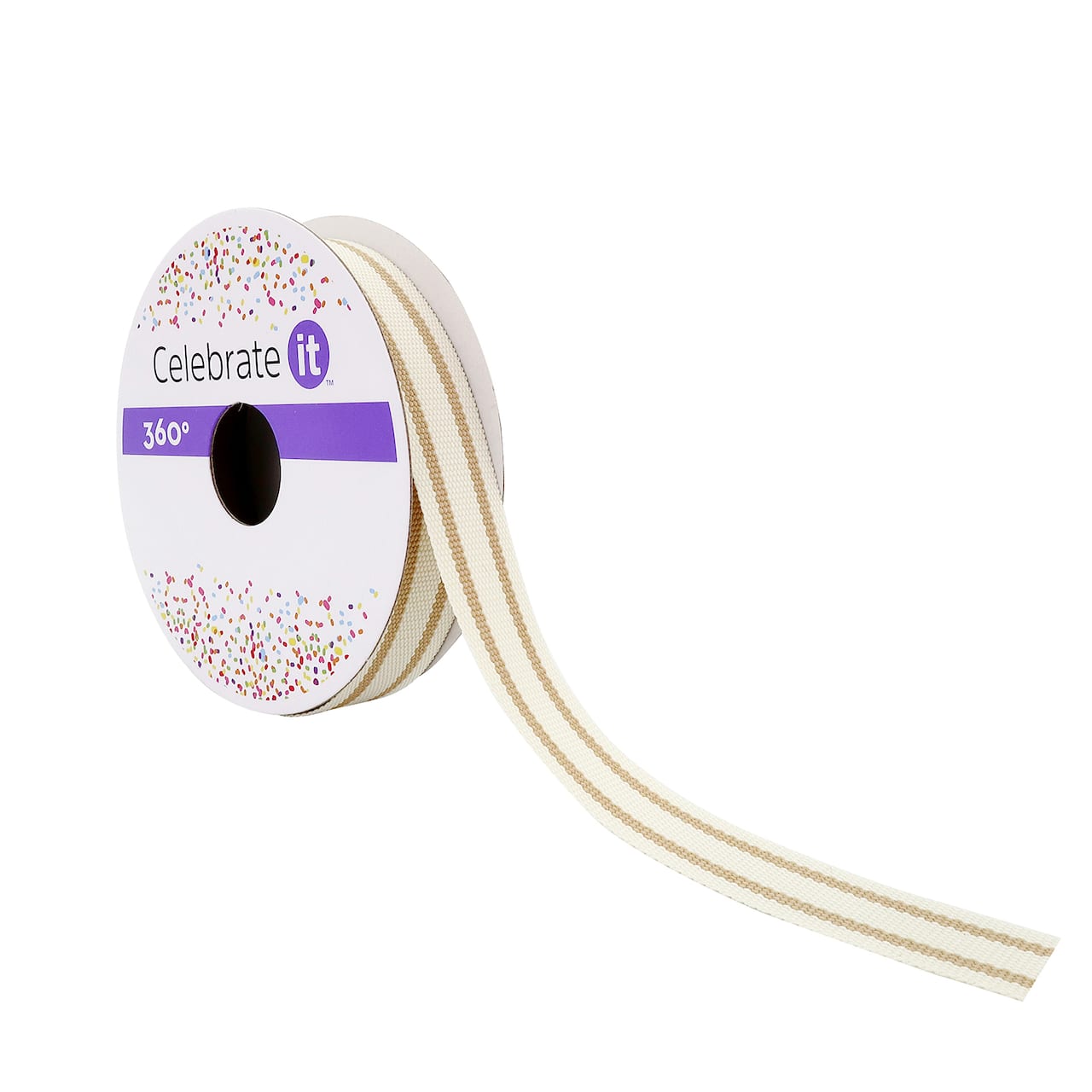 12 Pack: 5/8" x 5yd. Ticking Striped Grosgrain Ribbon by Celebrate It™